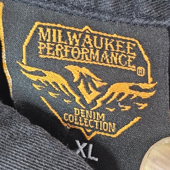 Deal’s Gap Black Denim Vest XL Men’s Milwaukee Performance  motorcycle Resort - Picture 5 of 9